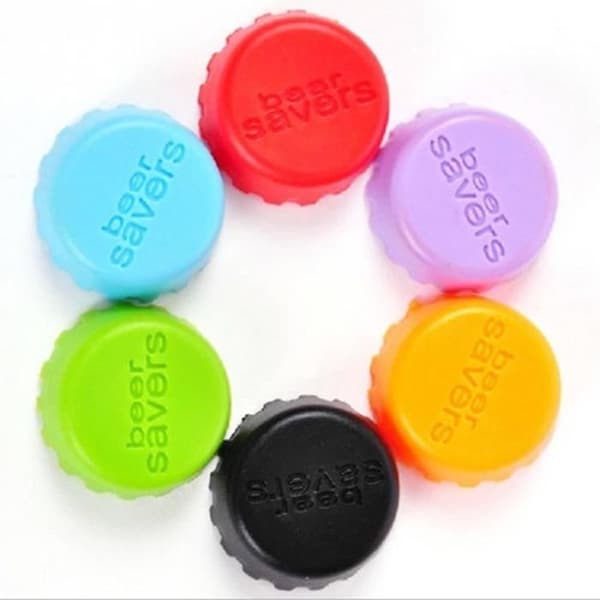 10 st Fashion Multicolor Cap Flaskskydd Silikon Återanvändbar kökskonservering