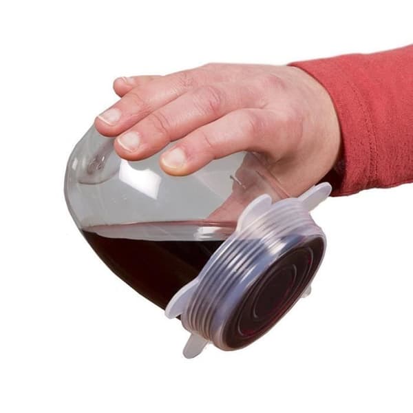 6st - Silikon Köksset Frukt Färsk Mat Saver Lock Mikrovågs diskmaskin Kåpor WSCZ1339
