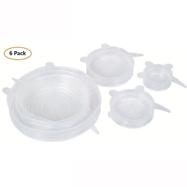 6st - Silikon Köksset Frukt Färsk Mat Saver Lock Diskmaskin Mikrovågsugn YJLO1339