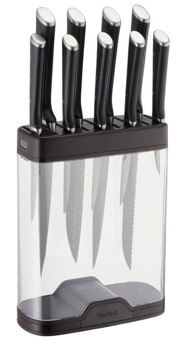 Tefal - K2350204 - Ingenio Premium knivblock med integrerad slipare (knivar säljs separat), Ice Force