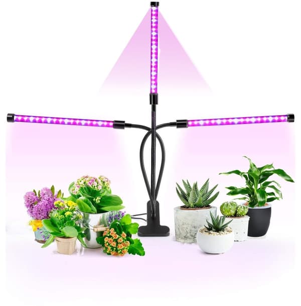 Växtlampa, 60 LED fullspektrum odlingslampa Växtljus Växtlampa 3 timers
