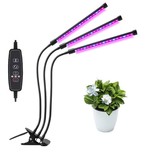 Plantelampe, 60 LED fullspektret vokselampe Plantelys Plantelampe 3 timere Plantelampe, 60 LED fullspektret vokselampe Plantelys Plantelampe 3 timere