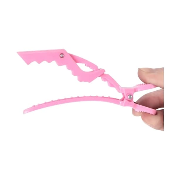 6st hårklämmor Crocodile Clip frisörklämmor