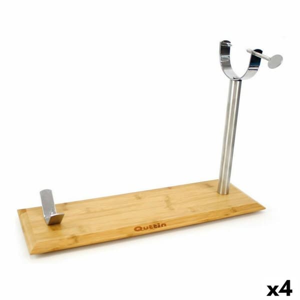 Skinkeholder Quttin Metal Bambus 48,5 x 16,5 x 2,3 cm (4 enheder)