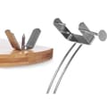 Miniatyrbillede 3 af 3: Skinkeholder i Træ Kinvara JWHH-3014 Natur Metal Bambus 47 x 16,5 x 36 cm