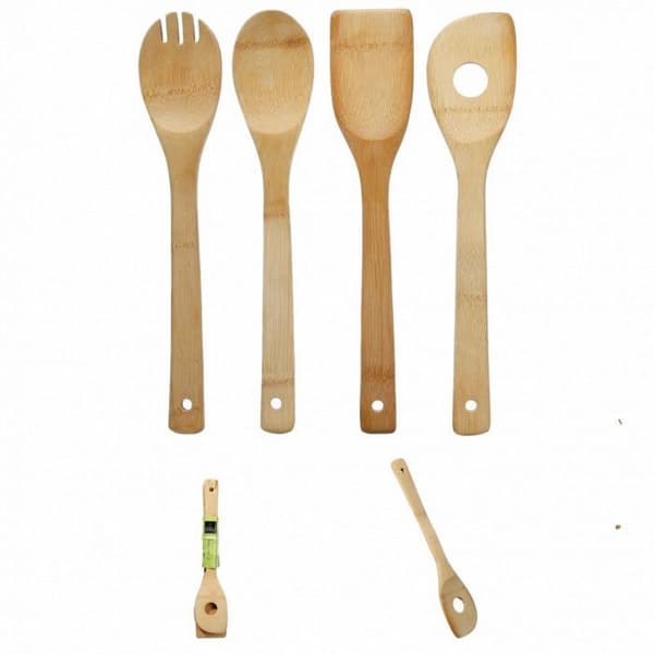 Set med 4 Secret de Gourmet bamburedskap