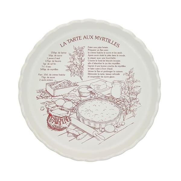 TOURTIER 30 CM BLÅBÄR MATTA VIT BORD&KOOK TFT301-01010T