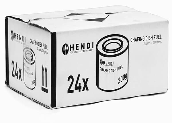 Hendi kökstillbehörsset - 194300 - Bränslepasta för skavskål i låda - förpackning om 24