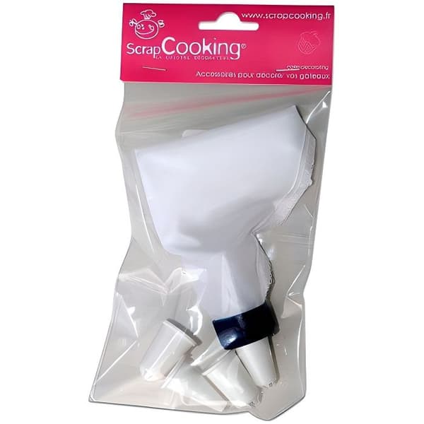 Spritspåse med 4 ScrapCooking-munstycken