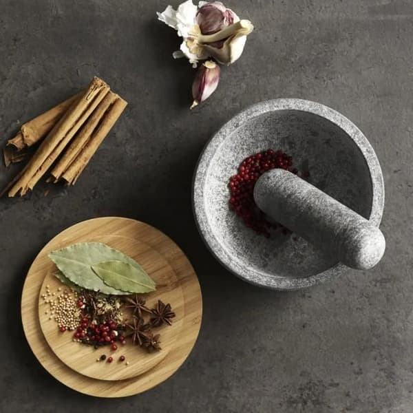 Mortelstöt - Joseph Joseph - Dash™ - Granit - Bambulock - Modern design