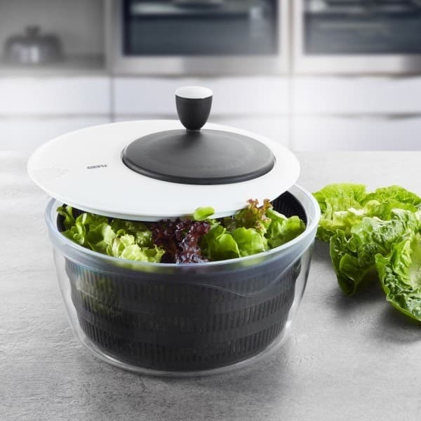 GEFU Rotare salladsslunga Svart, Vit Vev/handtag