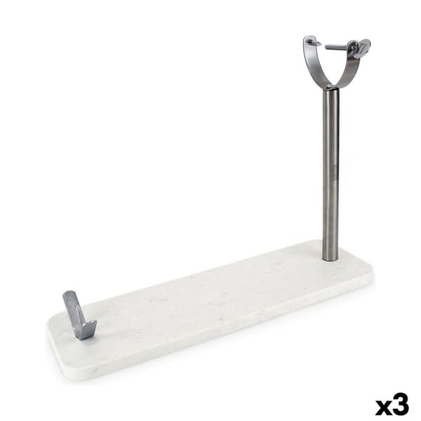 Skinkeholder Quttin Marmor Stål 48,5 x 16 x 1,8 cm (3 enheder)