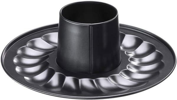 Kaiser bakverk set - 2300755441 - Backform-Set 4tlg. Classic-SP/KO/MU, Stål, Svart, 26 cm