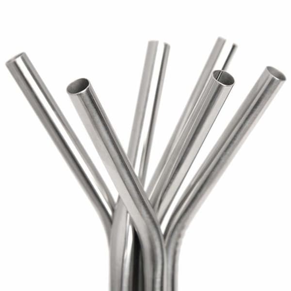 Set accessoarer kök Mixology - STRW-SS6 - Pack med 6 rostfria sugrör silver