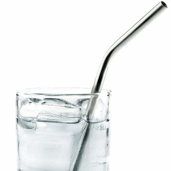 Set accessoarer kök Mixology - STRW-SS6 - Pack med 6 rostfria sugrör silver