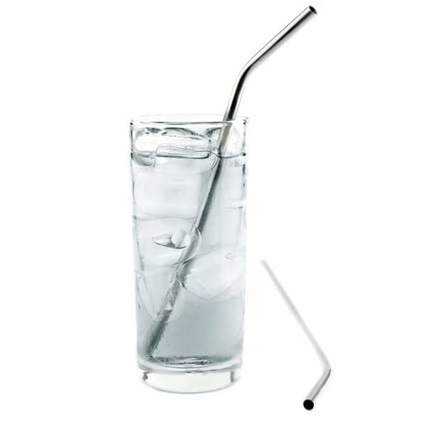 Set accessoarer kök Mixology - STRW-SS6 - Pack med 6 rostfria sugrör silver