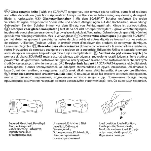 Scanpart keramisk kogeplade barbermaskine