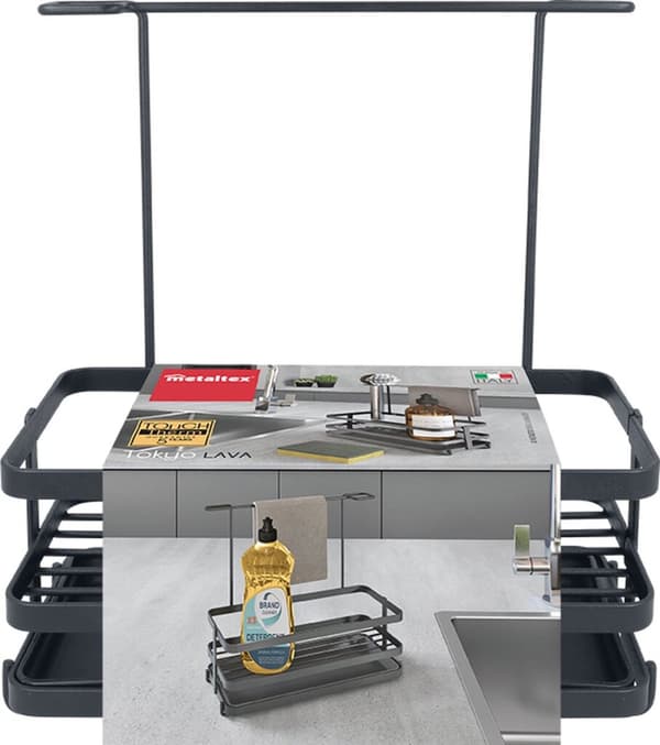 Tomado-Metaltex Tokyo Line Organizer Lava Touchtherm Sort