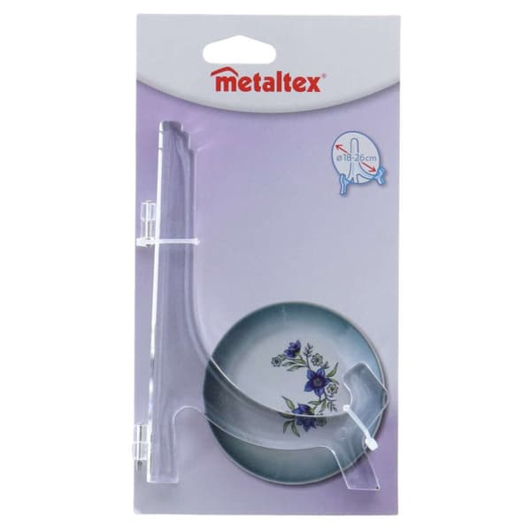 Metaltex kylttipidike 18-26 cm Läpinäkyvä