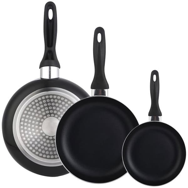 Well home mobiliario - dekoration - WH4266 - Lot om 3 stekpannor 16/20/24 CM pressad aluminium