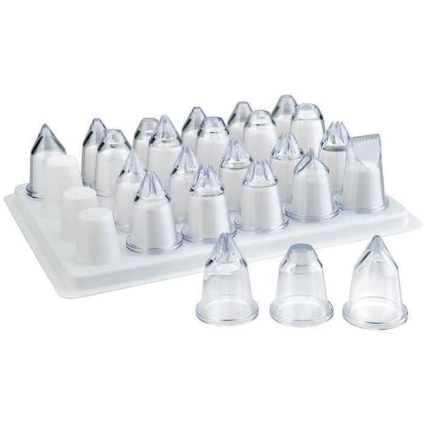 Set med 24 olika munstycken - akryl