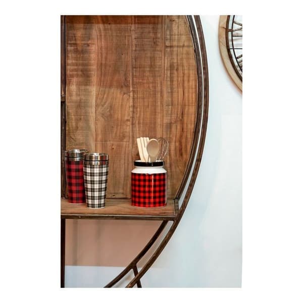 Köksredskap - DKD Home Decor - 5 delar - Rostfritt stål - Svart/Röd - Samtida