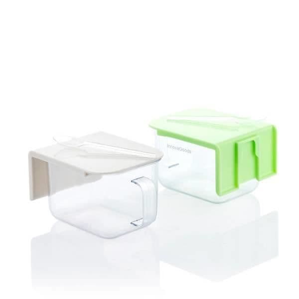 Köksbehållare - Innovagoods - Pack med 2 - 420 ml - Avtagbara klistermärken - Modern design