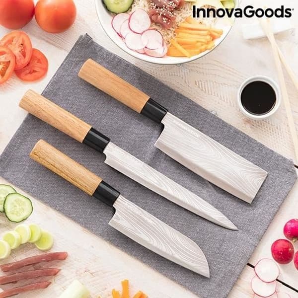 Japansk knivset med professionell bärväska