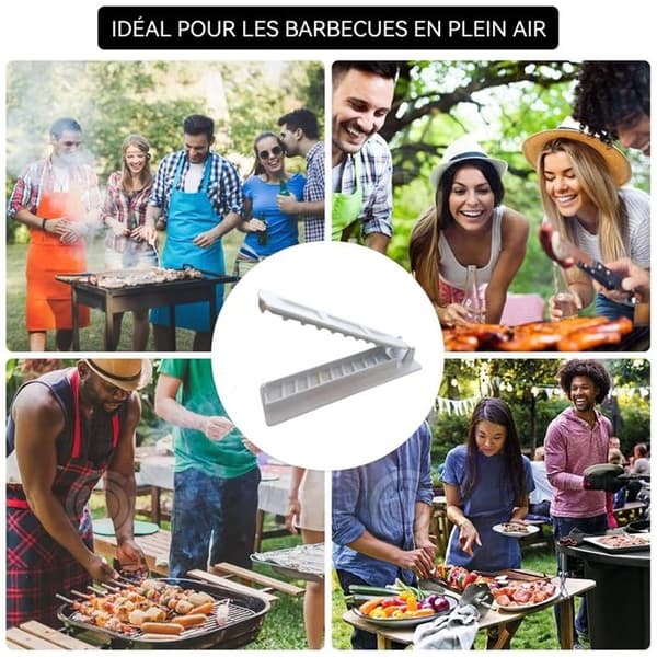 INN 2PCS Plast Kebab Press Manuell press för bärbar Kebab maskin BBQ-redskap för camping BBQ-fester