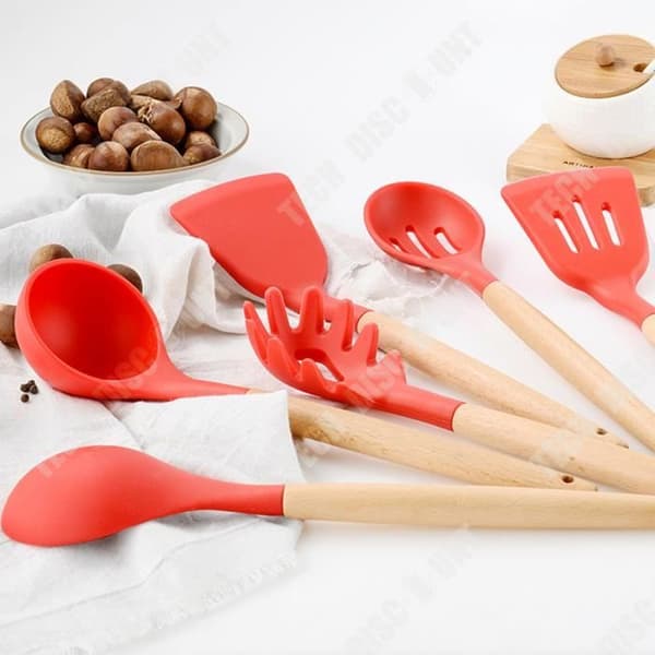 TD® Bestick Set, 11-13 delar Silikon Köksredskap Set Köksredskap Spatel - Typ 11-st köksset