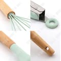 Miniatyrbild 3 av 4: TD® Non-Stick Spatel Köksredskap Färskt grönt trähandtag Silikon Köksredskap 11 delar set