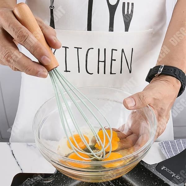 TD® Non-Stick Spatel Köksredskap Färskt grönt trähandtag Silikon Köksredskap 11 delar set