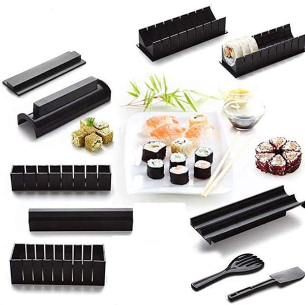 TD® Tio-delad uppsättning av sushiverktyg risverktyg tvättform i ett stycke sushiset sushiformverktyg