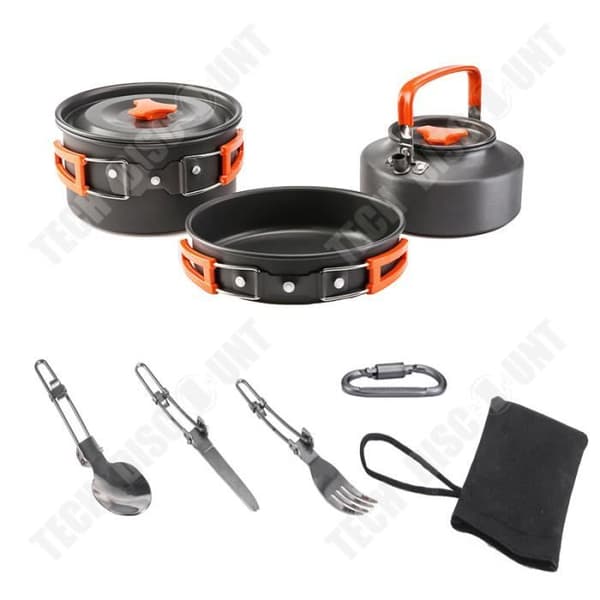 TD® Campingtillbehör, Utomhuscamping Köksredskap Spis Gryta Matlagning ,Köksredskap Set - Typ