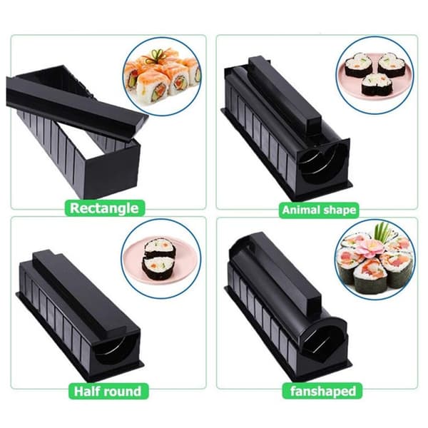 TD® 10 stycken Sushi Tools Säker och hållbar DIY Sushi Rolling Machine