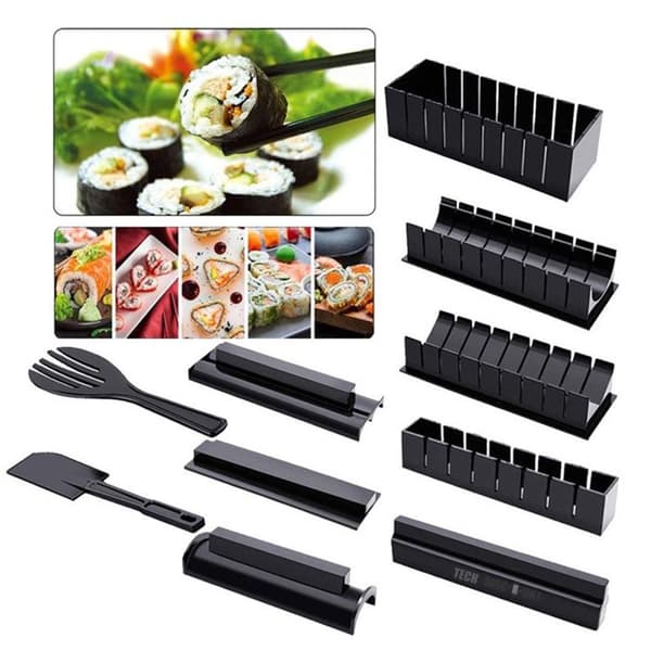 TD® 10 stycken Sushi Tools Säker och hållbar DIY Sushi Rolling Machine