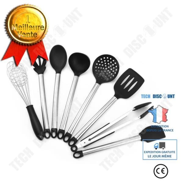 TD® 8 st Premium värmebeständiga matlagningsredskap Set med köksredskap