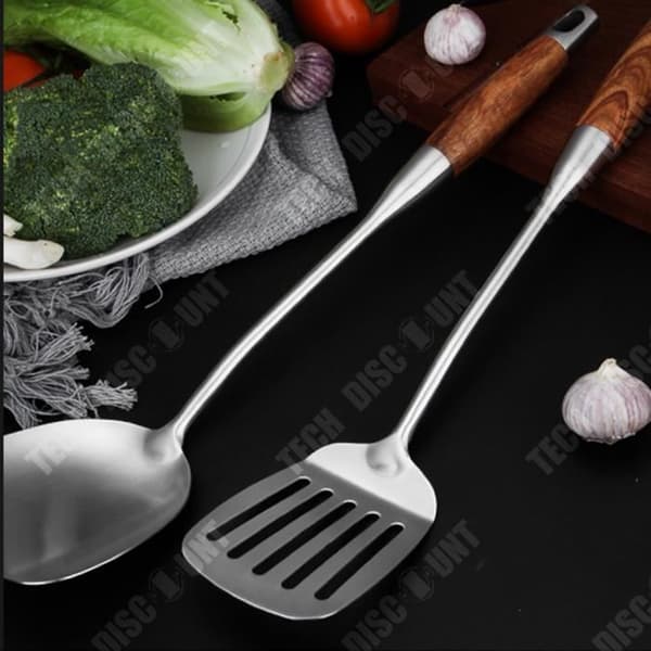 TD® Wood Grain Spatel Köksspatel Kökssked Spatel Köksredskap Set Matsked Sked