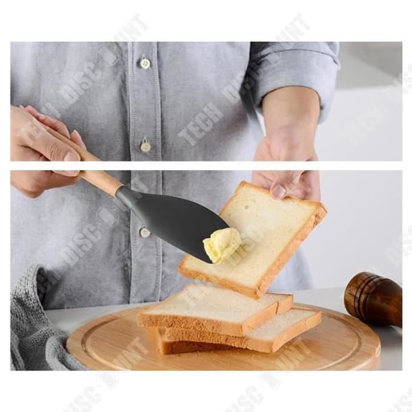 TD® Non-Stick silikonmatlagningsset, köksredskap, set med S-krokar 11 delar