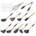 Miniatyrbild 2 av 4: TD® Non-Stick silikonmatlagningsset, köksredskap, set med S-krokar 11 delar