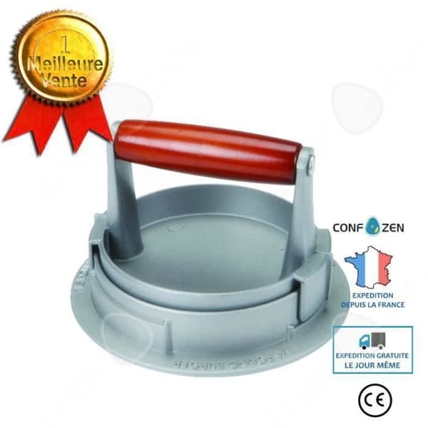 CONFO® Rotary Burger Press Köksbakelse Press Tårtpress Två-i-ett Burger Press