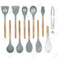 Miniatyrbild 1 av 4: TD® 11-delad hushållssilikon köksredskapsset, non-stick köksredskapssked spatel kök