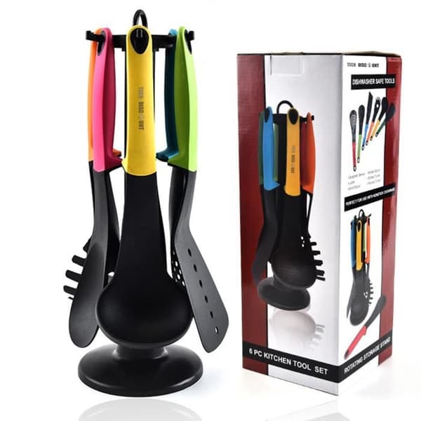 TD® Elevate 6-delad köksredskapssats Köksskyffel Skedsats Köksredskap Nylon köksredskap