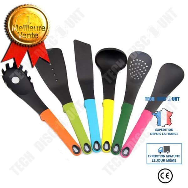 TD® 6st köksredskap Färgglada köksredskapsset Non-stick servisset set