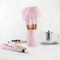Miniatyrbild 3 av 4: TD® redskapssats, non-stick silikon och trä köksredskap set, köksredskap - typ 11 st med hink C