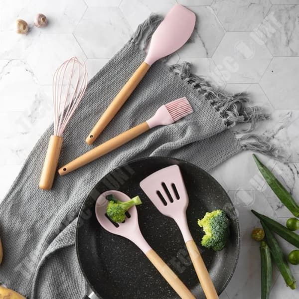 TD® Bestick Set, 11-13 delar Silikon köksredskap Set Köksredskap Spatel - Typ 12-st köksset