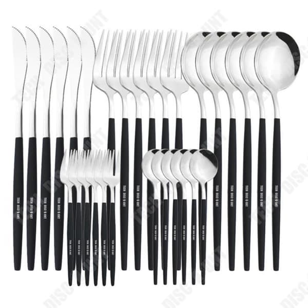 TD® bestickknivar, gafflar och skedar i rostfritt stål 30 set med Western Hot Knife, Gaffel &amp; Spoon