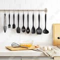 Miniatyrbild 2 av 4: TD® Bestick Set, Svart Silikon köksredskap Set, Nonstick köksredskap, Spatel - 11ST Typ Se