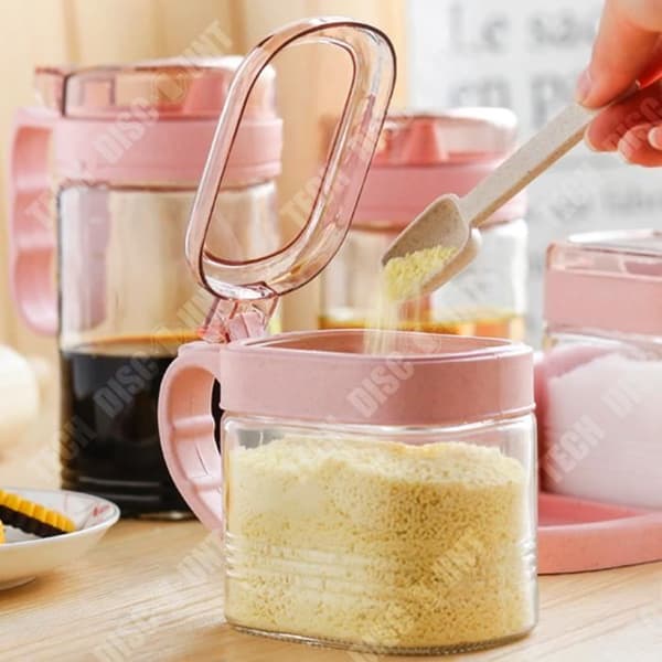 TD® Köksglaskryddburksset Nordic Seasoning Box Tre-i-ett kryddningsförvaring