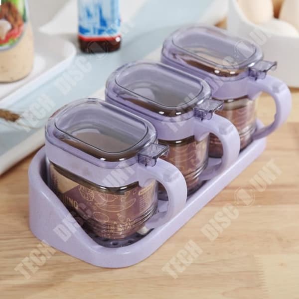 TD® Köksglaskryddburksset Nordic Seasoning Box Tre-i-ett kryddningsförvaring